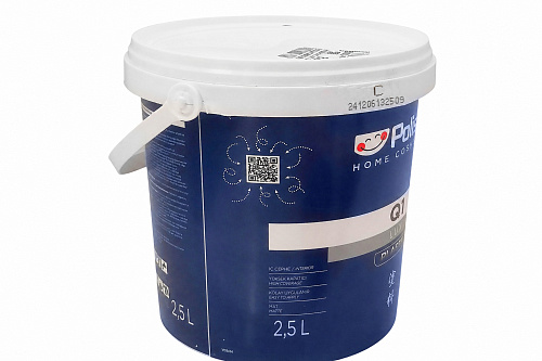 Краска для стен и потолков Q1 LUX PLASTIK бесцветная база С Polisan 31B00051000 (2.5л) купить