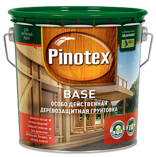 Грунтовка для дерева Pinotex Base Бесцветная 2.7 л купить