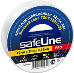 Изолента 19мм*20м белая Safeline 88568