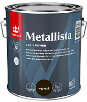 Краска по ржавчине Tikkurila METALLISTA черный 2.5 л
