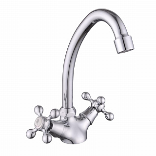 Смеситель KDM-2007A-01-69 для кухни двуручный Lucky Tap купить