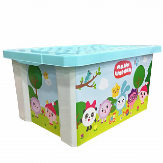 Детский ящик для храненения игрушек Little Angel "X-BOX" 17л Малышарики LA1128 купить