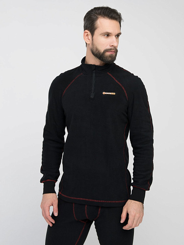 Термобелье Thermoline ZIP ткань Флис цвет Черный р.48-50/170-176 HUNTSMAN купить