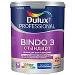 Dulux Professional Bindo 3 Cтандарт краска для стен и потолков прозрачная глубокоматовая (База BC) 4.5 л