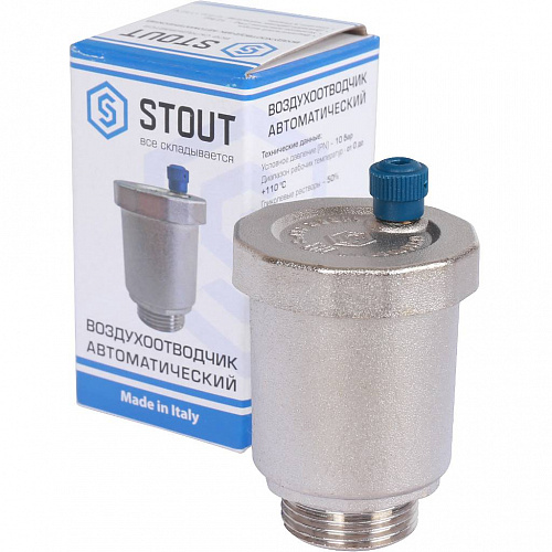 Воздухоотводчик автоматический вертикальный резьба 3/4" STOUT SVS-1011-000020 купить