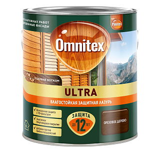 Лазурь влагостойкая Omnitex by Pinotex Ultra Pinotex 50035813 Ореховое дерево (2.5л) купить