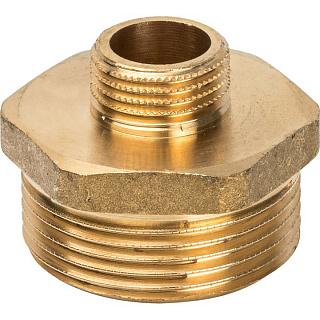 Ниппель наружная резьба  переходной латунь 1 1/4"*1/2" STOUT SFT-0003-011412 купить