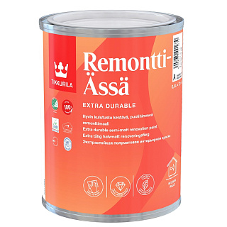 Tikkurila Remonti Assa акрилатная краска для стен и потолков (База А) 0.9 л купить