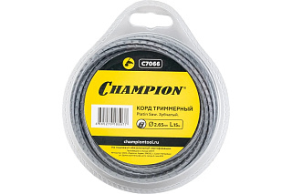 Леска д/триммер (корд трим.) Platin Saw 2.65мм*15м(зубчатая) черная в мотке Champion купить