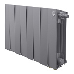 Радиатор биметаллический PianoForte 300 VDR80 8 секций Royal Thermo RTPSSVDR8030008 Silver Satin