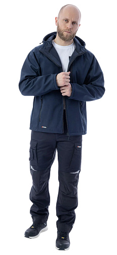 Куртка мужская Softshell с мембраной синий р.L(54) BrodeksKS232 купить