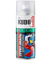Грунт-эмаль аэрозольная Kudo для пластика RAL 9003 Белая 0.52 л