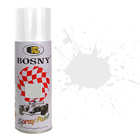 Краска акриловая аэрозольная BOSNY Белая глянцевая №40