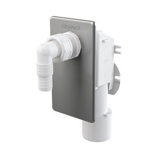 Сифон под штукатурку для стиральной машины для канализации хром ALCAPLAST APS3 купить