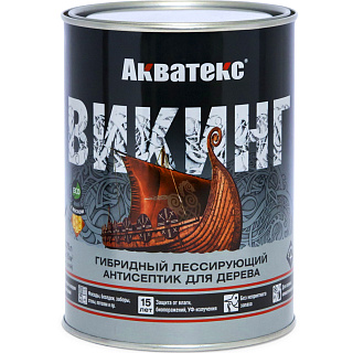 Антисептик гибридный лессирующий Акватекс ВИКИНГ для дерева тик (0.75л) купить