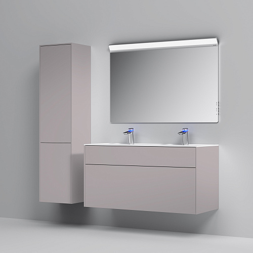 Тумба подвесная INSPIRE V2.0 с раковиной INSPIRE 120 3 ящика элегантный серый AM.PM M50AFHX1203EGM купить