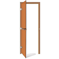 Дверь SAWO 7*19 без порога левая бронза 730-3SGD-L