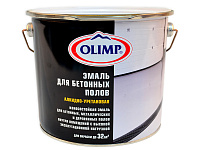 Эмаль алкидно-уретановая для бетонных полов OLIMP износостойкая Белая (2.7л)