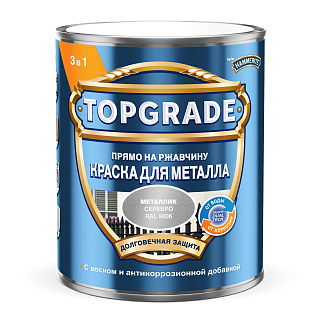 Краска для металла Topgrade by Hammerite Металлик глянцевая RAL9006 Серебрянный TopGrade 50036336 (0.75л) купить