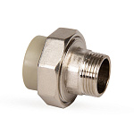 Муфта разъемная PPR 25*3/4" Lammin наружная резьба полипропиленовая серая Lm31061025020G Муфта разъемная PPR 25*3/4" Lammin наружная резьба полипропиленовая серая Lm31061025020G