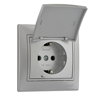 Розетка LEZARD MIRA 701-1010-123 с крышкой купить