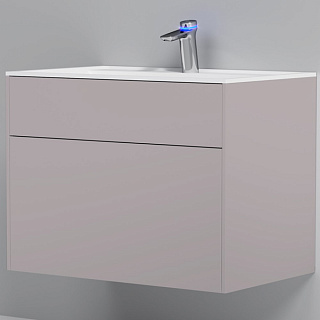 Тумба подвесная INSPIRE V2.0 с раковиной INSPIRE 80 3 ящика элегантный серый AM.PM M50AFHX0803EGM купить