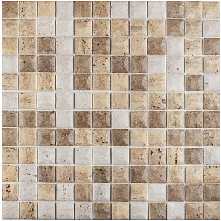Мозаика стеклянная Stones MIX EDNA TRAVERTINO BLEND 31.7*31.7см Vidrepur купить