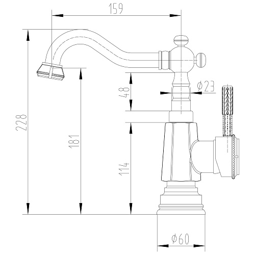 Смеситель Lemark Jasmine для раковины бронза LM6604B купить