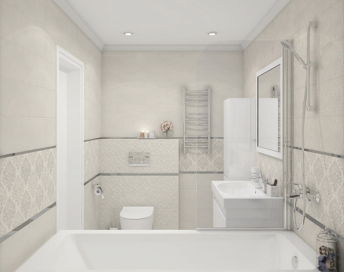 Плитка настенная Atria ванильная мозаика 20*60см Laparet 60004 купить
