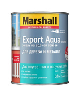 Эмаль Marshall Export Aqua Enamel по дереву и металлу Белая глянцевая 0.8 л
