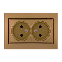 Розетка LEZARD MIRA 701-1313-128 2-местная