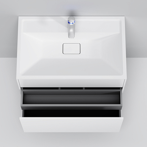 Тумба подвесная INSPIRE V2.0 с раковиной INSPIRE 80 3 ящика белый матовый AM.PM M50AFHX0803WM купить