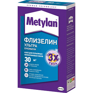 Клей для флизелиновых обоев Metylan Флизелин Ультра Премиум - 0.25 кг купить
