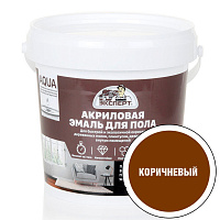 Эмаль для пола акриловая Эксперт неморозостойкая полуглянцевая коричневая 28376 2.5 кг