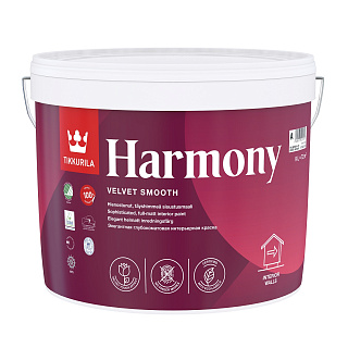 Краска Тиккурила Harmony белая для стен и потолков (База А) 9 л купить