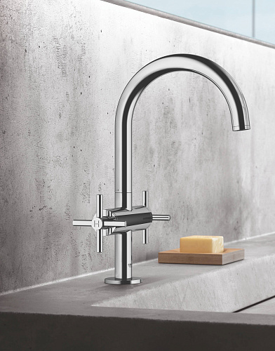 Смеситель для раковины Atrio цвет хром GROHE 21019003 купить