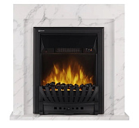 Каминокомплект очаг EFP/P-1020LS и портал Simple Classic белый мрамор Electrolux set Simple Classic WM