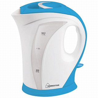 Чайник электрический HomeStar HS-1006 1.7л бело-голубой 002684 купить