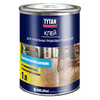 Клей для напольных пробковых покрытий янтарь TYTAN Professional 10597 (1л)  купить