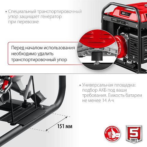 Генератор бензиновый Зубр 220/380В 6.5/7.0кВт 25л СБ-7000Е-3 купить