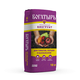 Биогрунт "Для томатов, перца и баклажанов 10л Богатырь Lt001131 купить