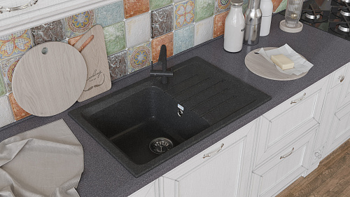 Мойка врезная PRO BOXY SA-B760L чаша крыло сифон 760*500мм графит-309 SANTREK AQUA 313787 купить