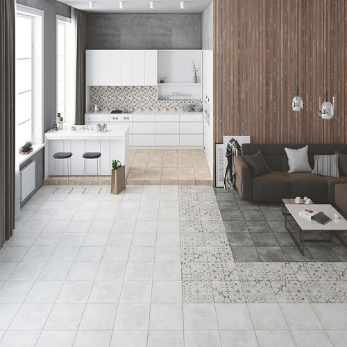 Керамогранит напольный Цемент Стайл, 45*45см, цвет серый LB-CERAMICS 6046-0357 купить