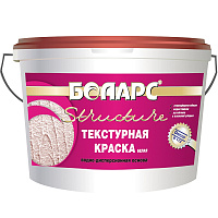 Краска текстурная Боларс Structure Белая 0,2 мм - 9 кг