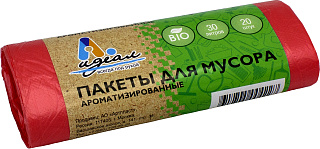 Мешок мусорный для ремонта ароматизированный Био Арома 30л 50х60см (20штук в рулоне) Идеал МШХ40084 купить