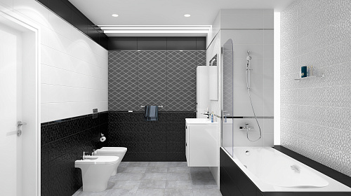 Плитка настенная Eridan 20*60 см цвет белый, Ceramica Classic 17-00-01-1171 купить