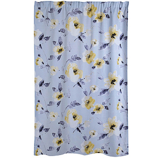 Штора готовая VERRAN Garden на шторной ленте голубая 140*260см 315-18 купить