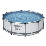 Бассейн каркасный Bestway Steel Pro Max 56418 с фильтром-насосом и лестницей 9150л 366*100см 004864 Бассейн каркасный Bestway Steel Pro Max 56418 с фильтром-насосом и лестницей 9150л 366*100см 004864