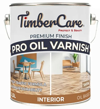 Лак профессиональный износостойкий TimberCare Pro Oil Varnish  полуматовый 350070 (2.5л) купить