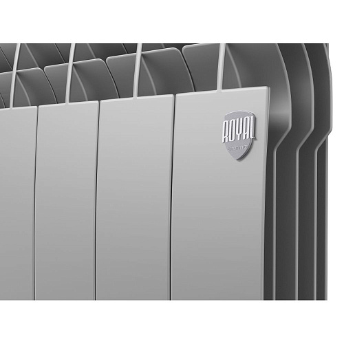 Радиатор биметаллический BiLiner 500мм VR 10 секций Silver Satin Royal Thermo RTBSSVR50010 купить